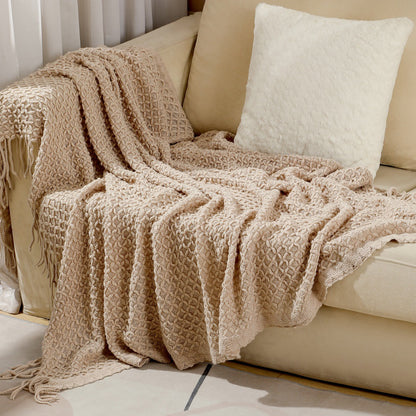 Unisex Decorative Woven Throw Blanket