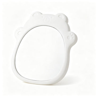 Cute Bear-Shaped Handheld Mirror