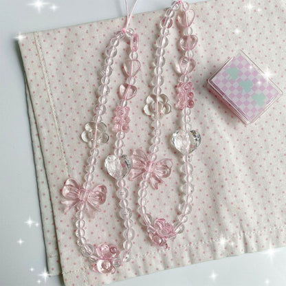Decorative Butterfly Beaded Necklace Acalora