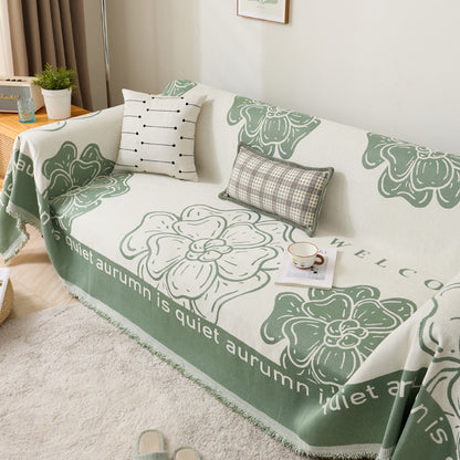 Floral Embroidered Sofa Cover