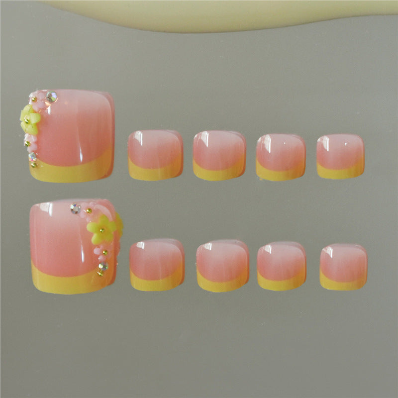 Decorative Press-On Toe Nails Acalora