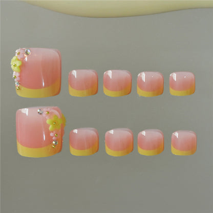 Decorative Press-On Toe Nails Acalora