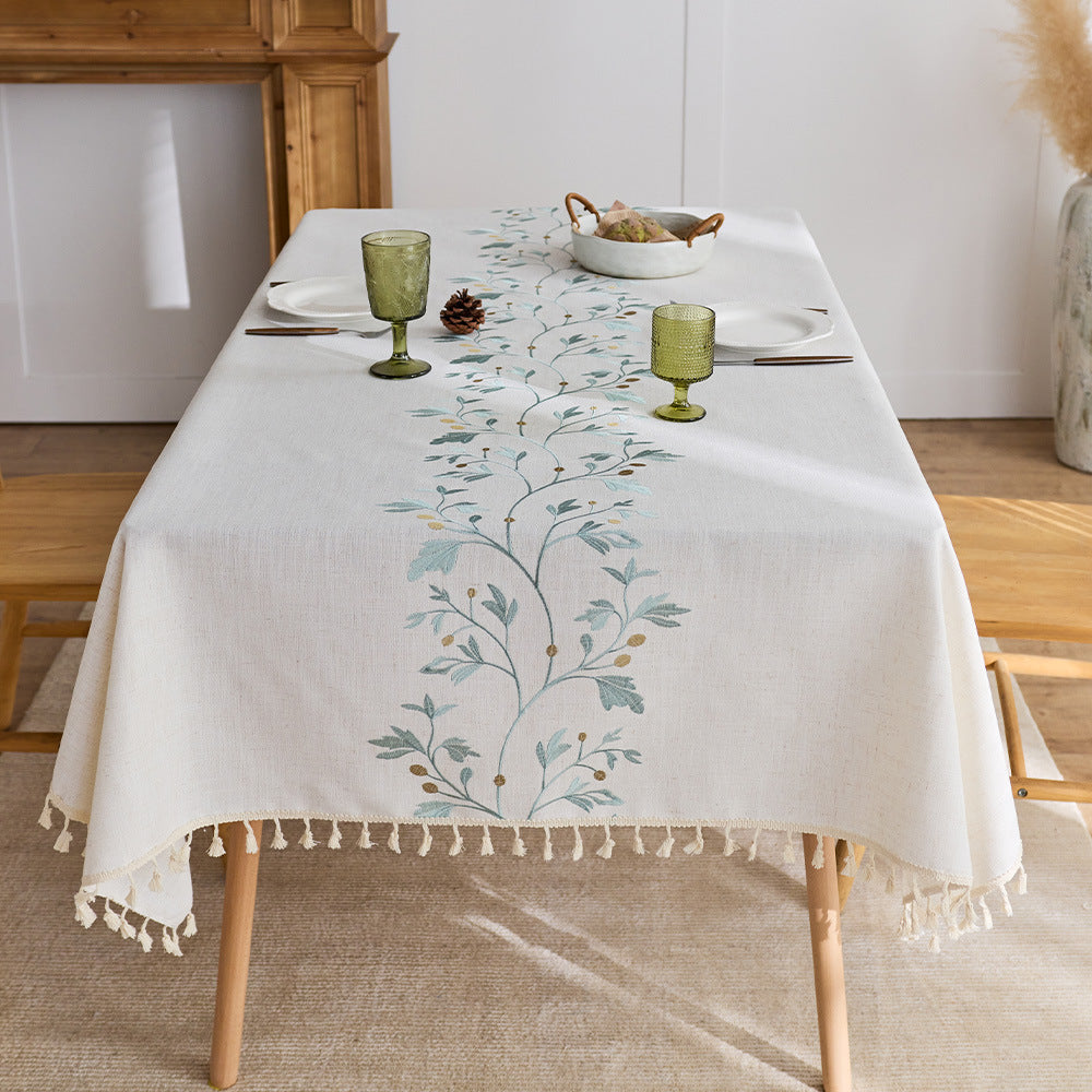 Elegant Fringed Table Cover