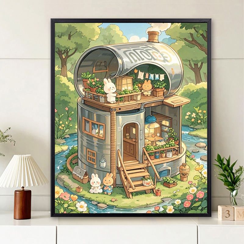 Whimsical Home Illustration Wall Art