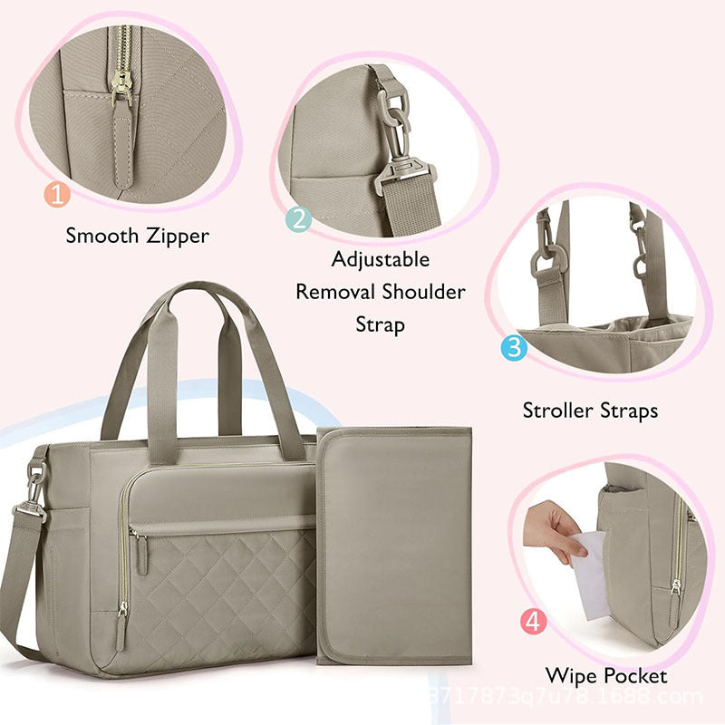 Quilted Multi-Purpose Work Tote Acalora