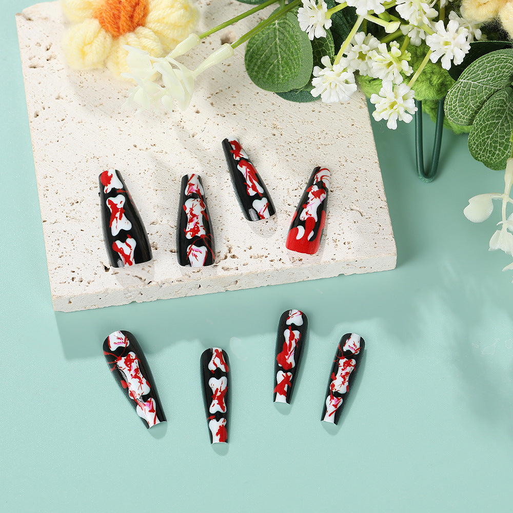 Creative art nails with exciting splatter pattern Acalora
