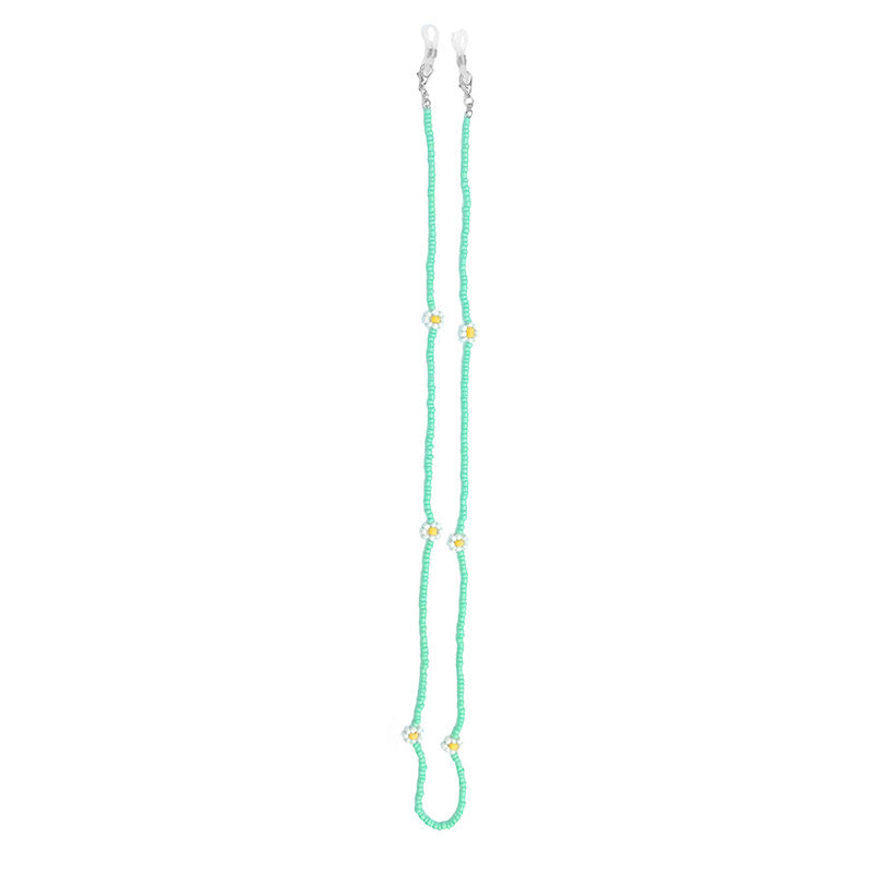 Floral Beaded Eyewear Chain Acalora