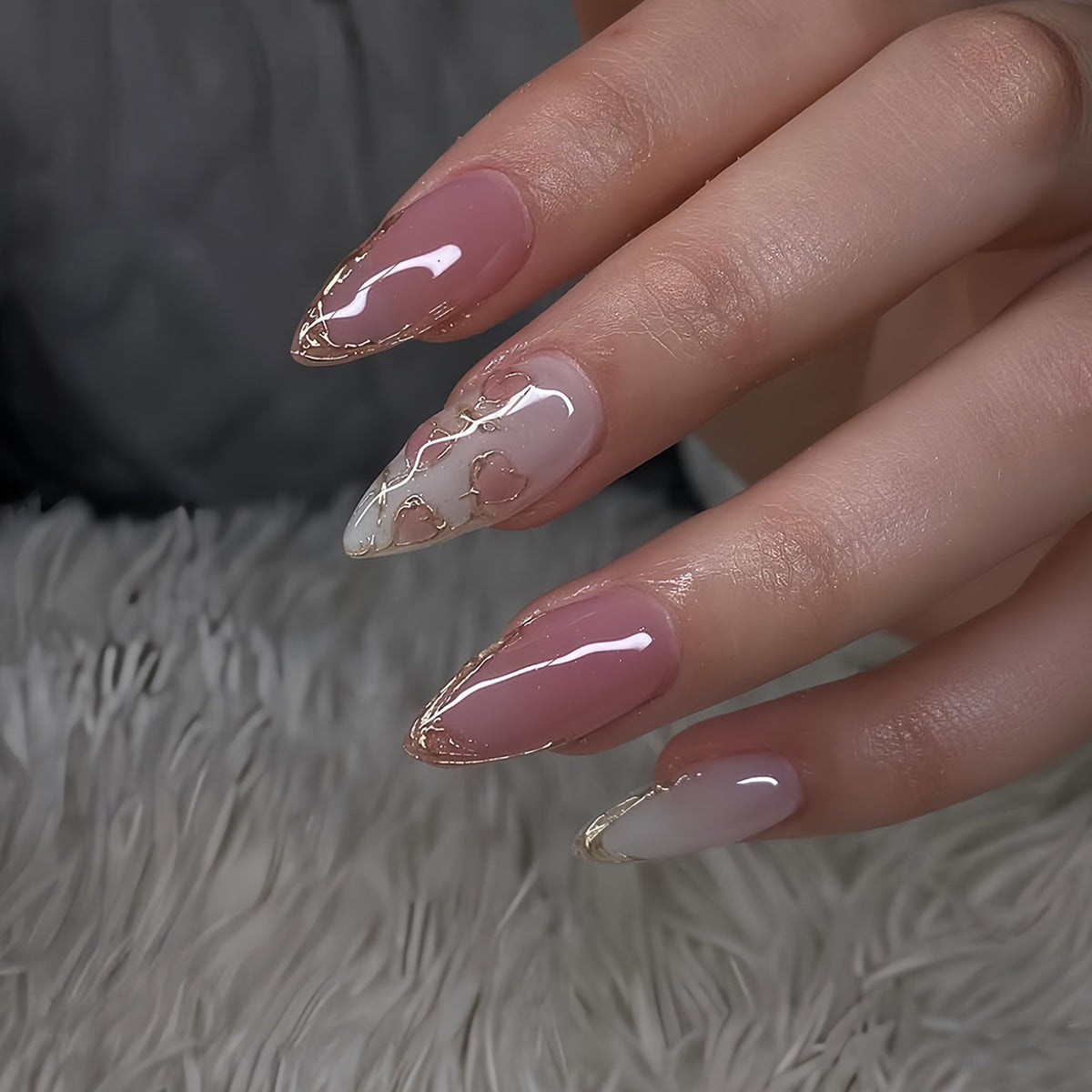 Artistic Stiletto Nail Art Extensions Acalora