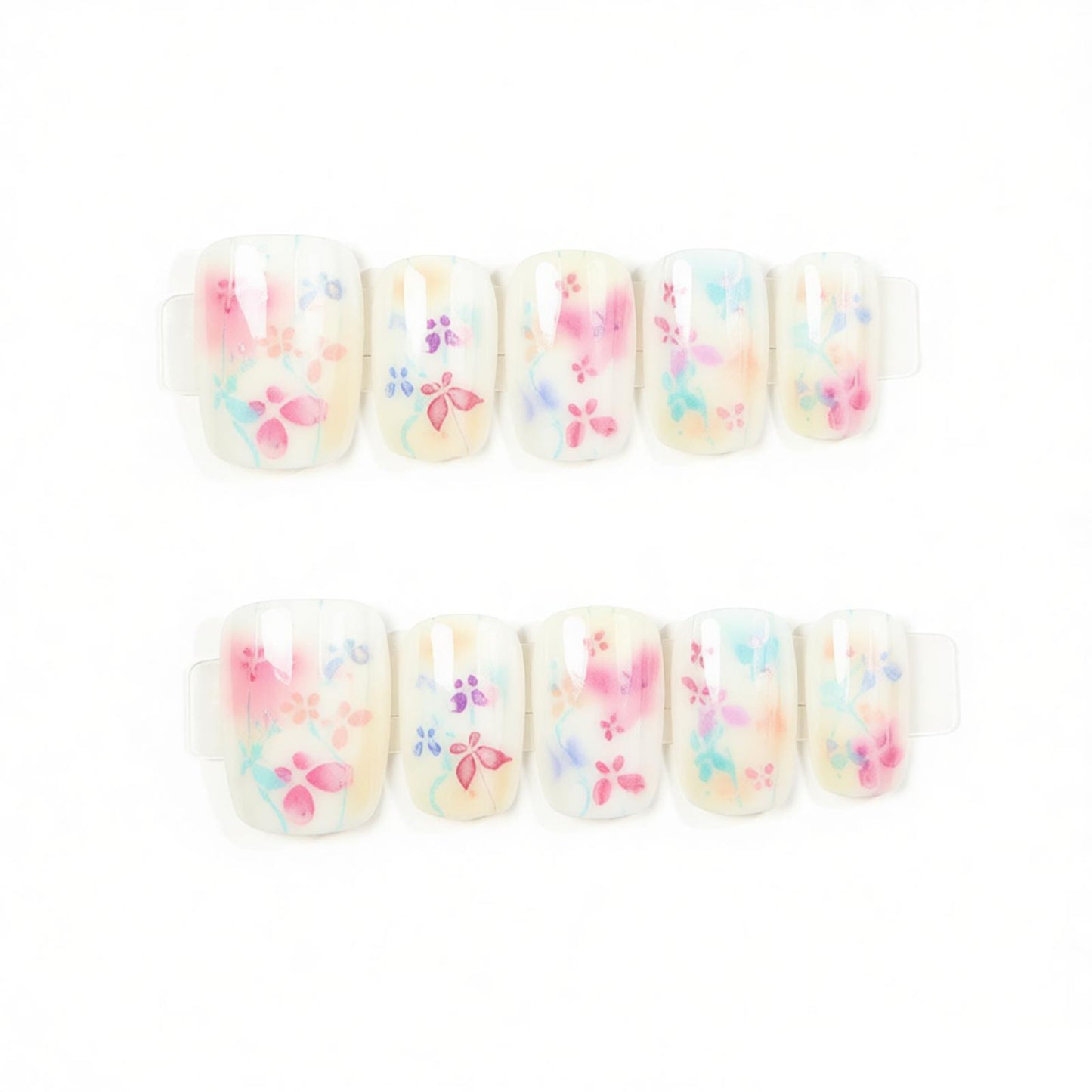 Floral Themed Press-On Nail Art Acalora