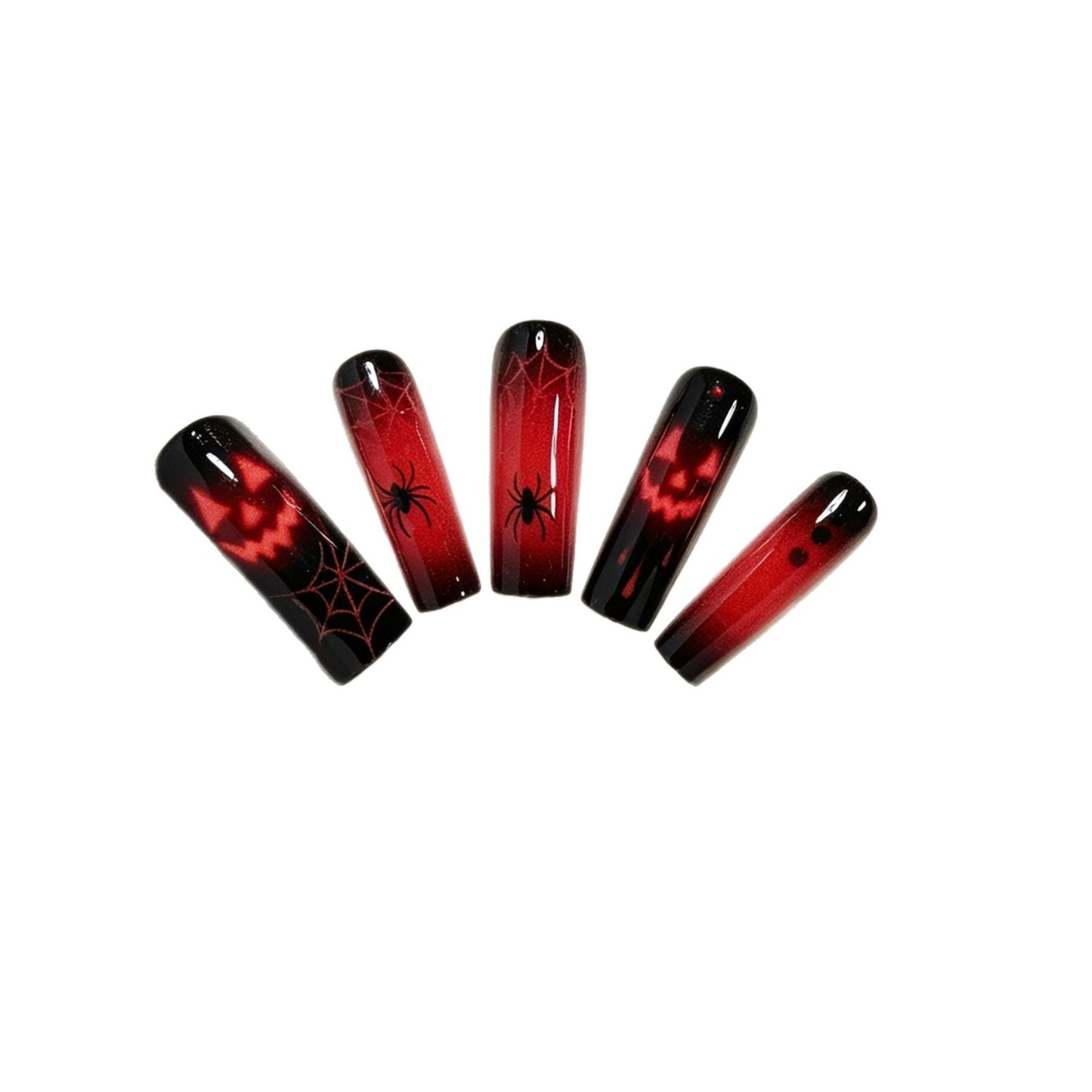 Spooky Themed Press-On Nail Art Acalora