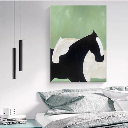 Abstract Horse-Themed Canvas Art