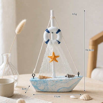 Maritime Sailboat Center Piece