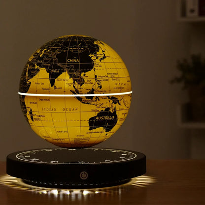 Magnetic Levitation Globe Lamp with Clock Base