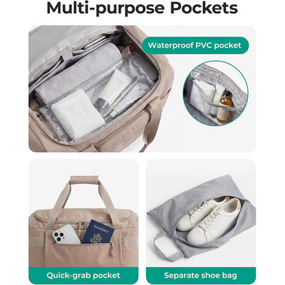 Versatile Multi-Compartment Travel Duffle Bag Acalora