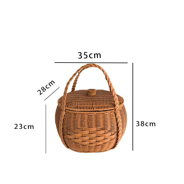 Handcrafted Woven Storage Basket Acalora