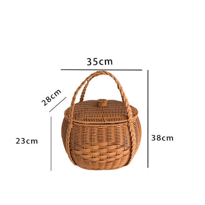 Handcrafted Woven Storage Basket Acalora