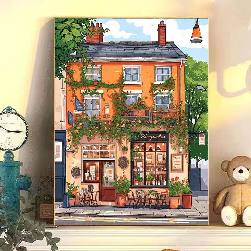 Urban Café Landscape Wall Art
