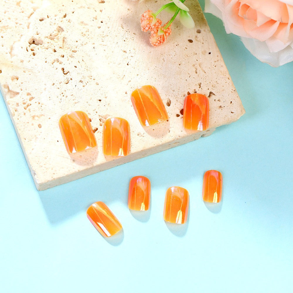 Gradient Color Artificial Nails Acalora