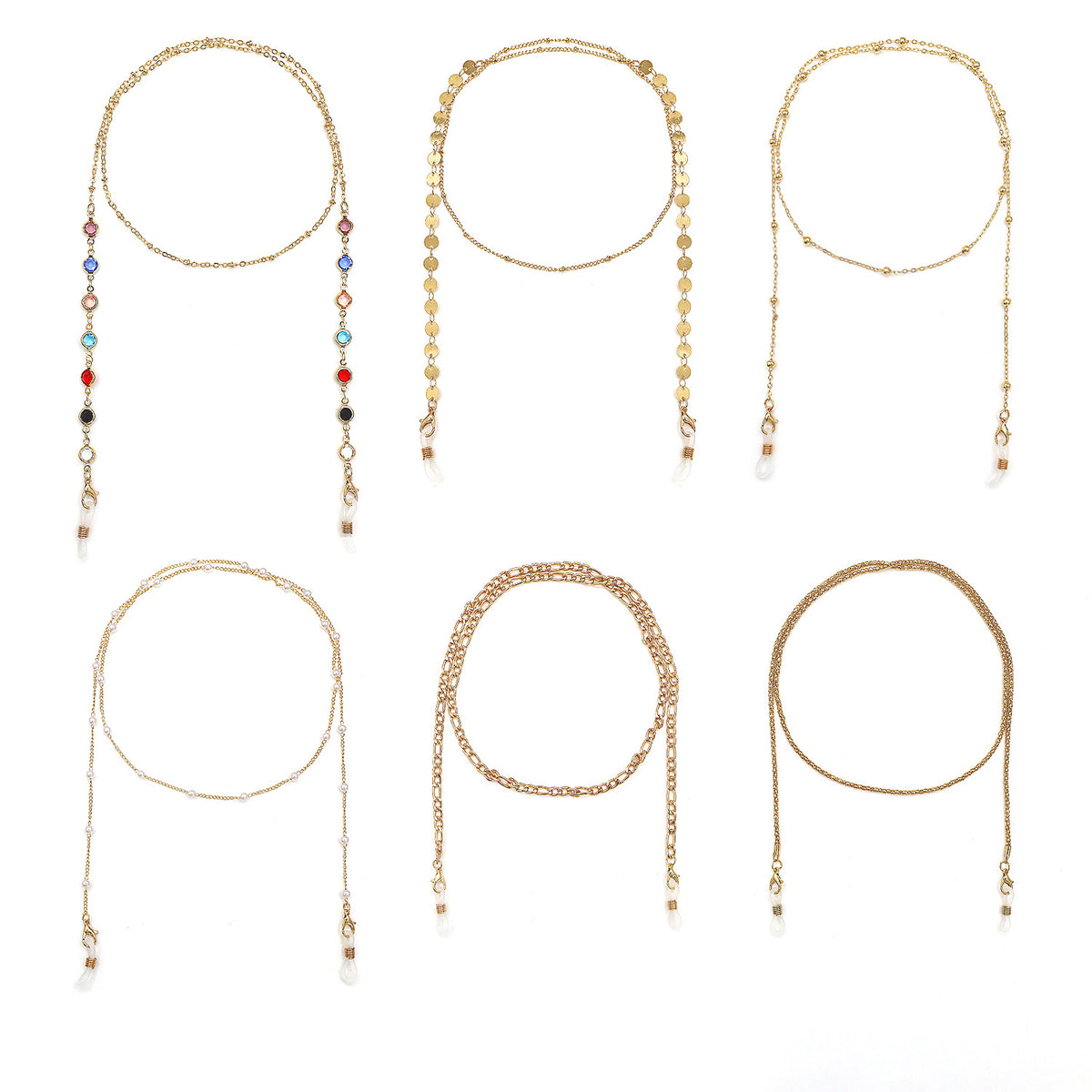 Colorful Beaded Eyewear Chain Acalora
