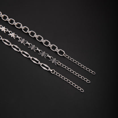 Elegant Geometric Link Bracelet Acalora