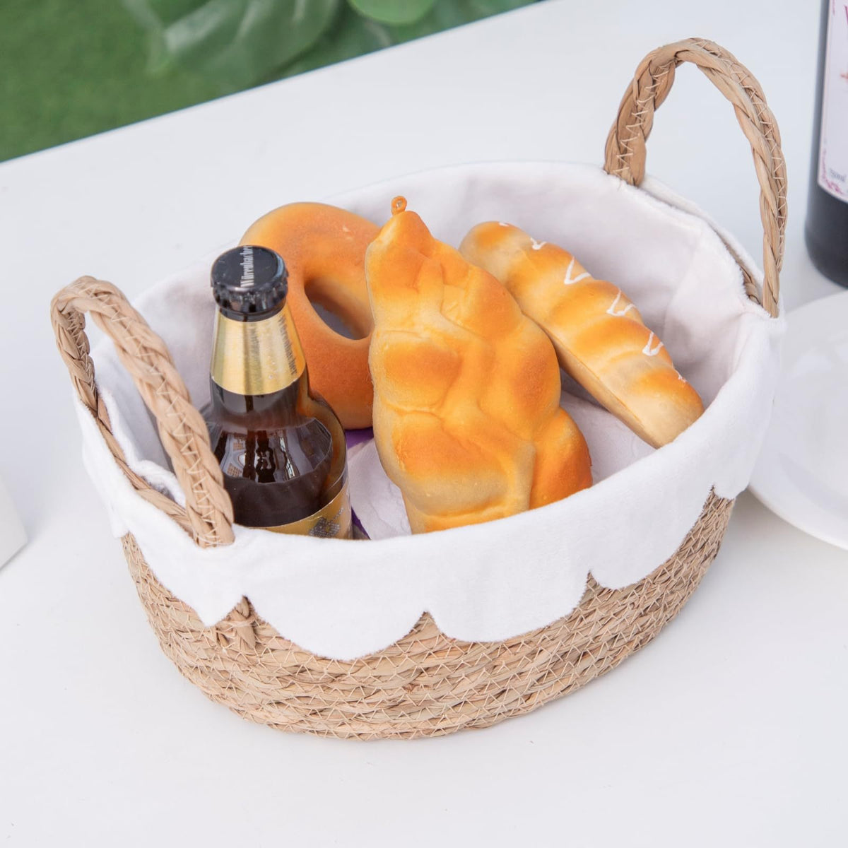 Handwoven Crumple Basket Acalora
