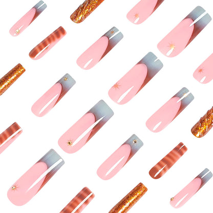 Artistic Long Press-On Nail Extensions Acalora