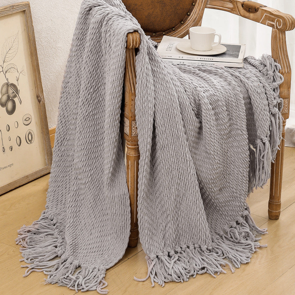Unisex Cozy Knitted Blanket