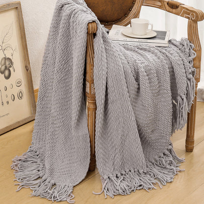 Unisex Cozy Knitted Blanket