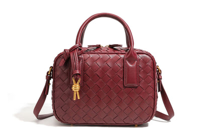 Textured Leather Boutique Handbag Acalora