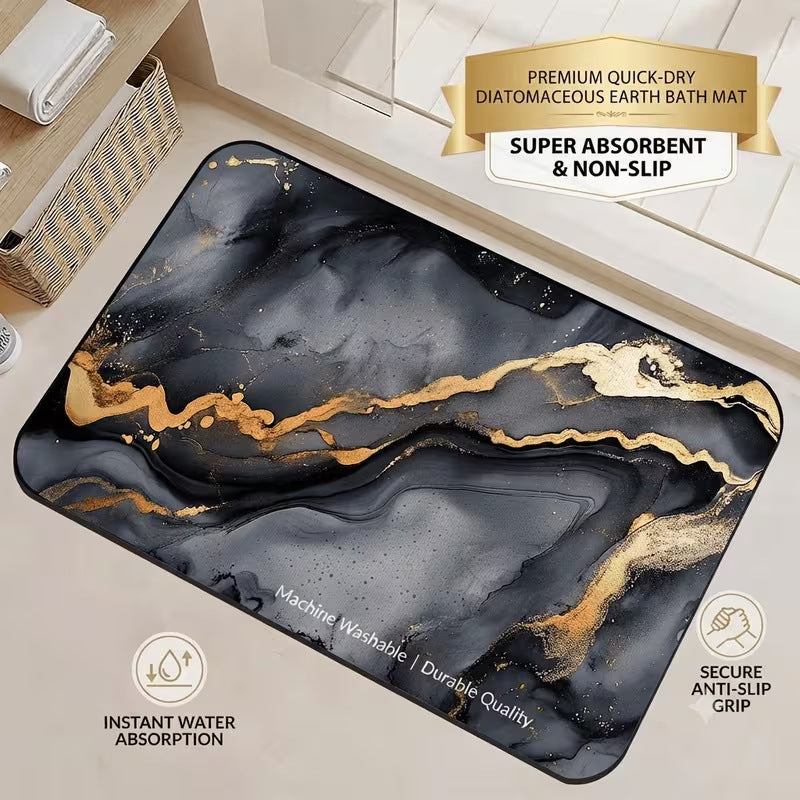 Quick-Dry Diatomaceous Earth Bath Mat