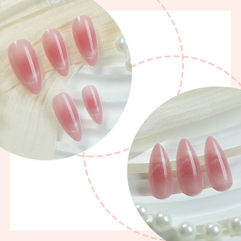 High-Quality Press-On Nail Set with Gradient Design Acalora