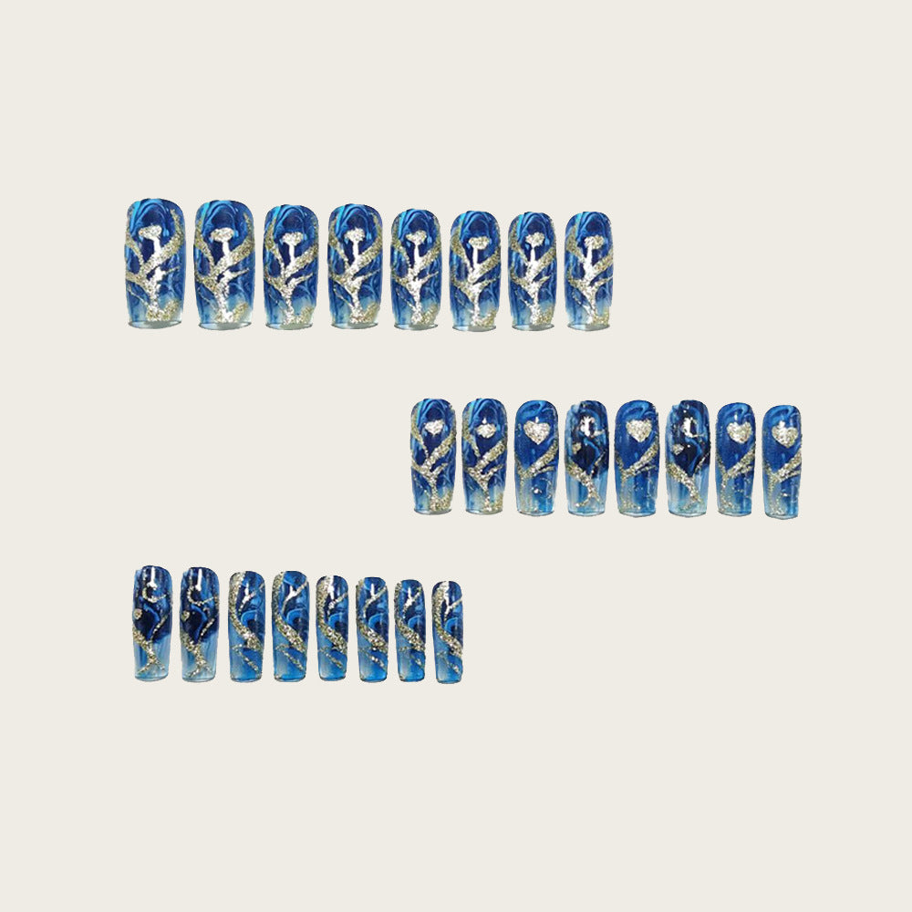 Nail art in maritime elegance design Acalora
