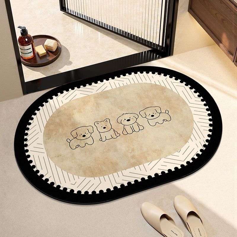 Adorable Dog-Themed Entrance Mat