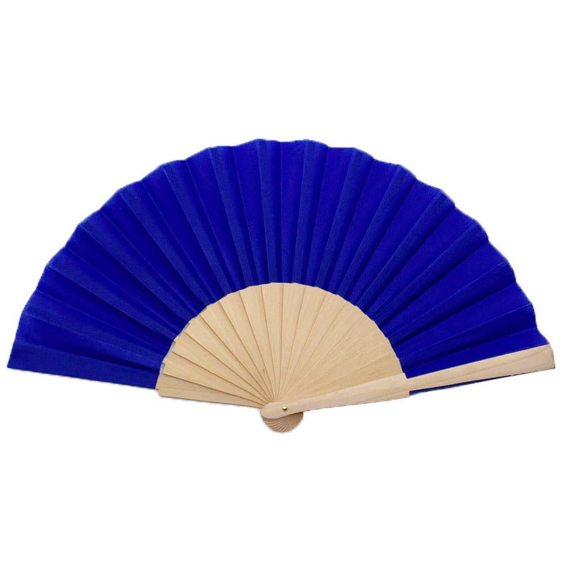 Ladies' elegant hand fan made of lightweight fabric with an elaborate folding pattern Brehn