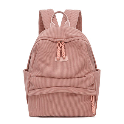 Stylish Corduroy Backpack Acalora