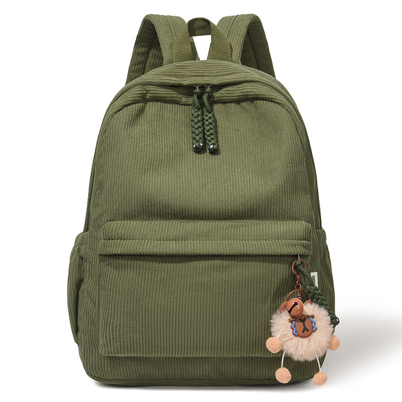 Cute Corduroy Backpack Acalora