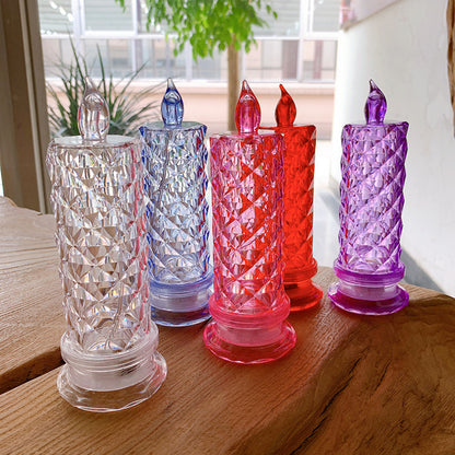 Decorative Crystal LED Flameless Candle Jar Acalora