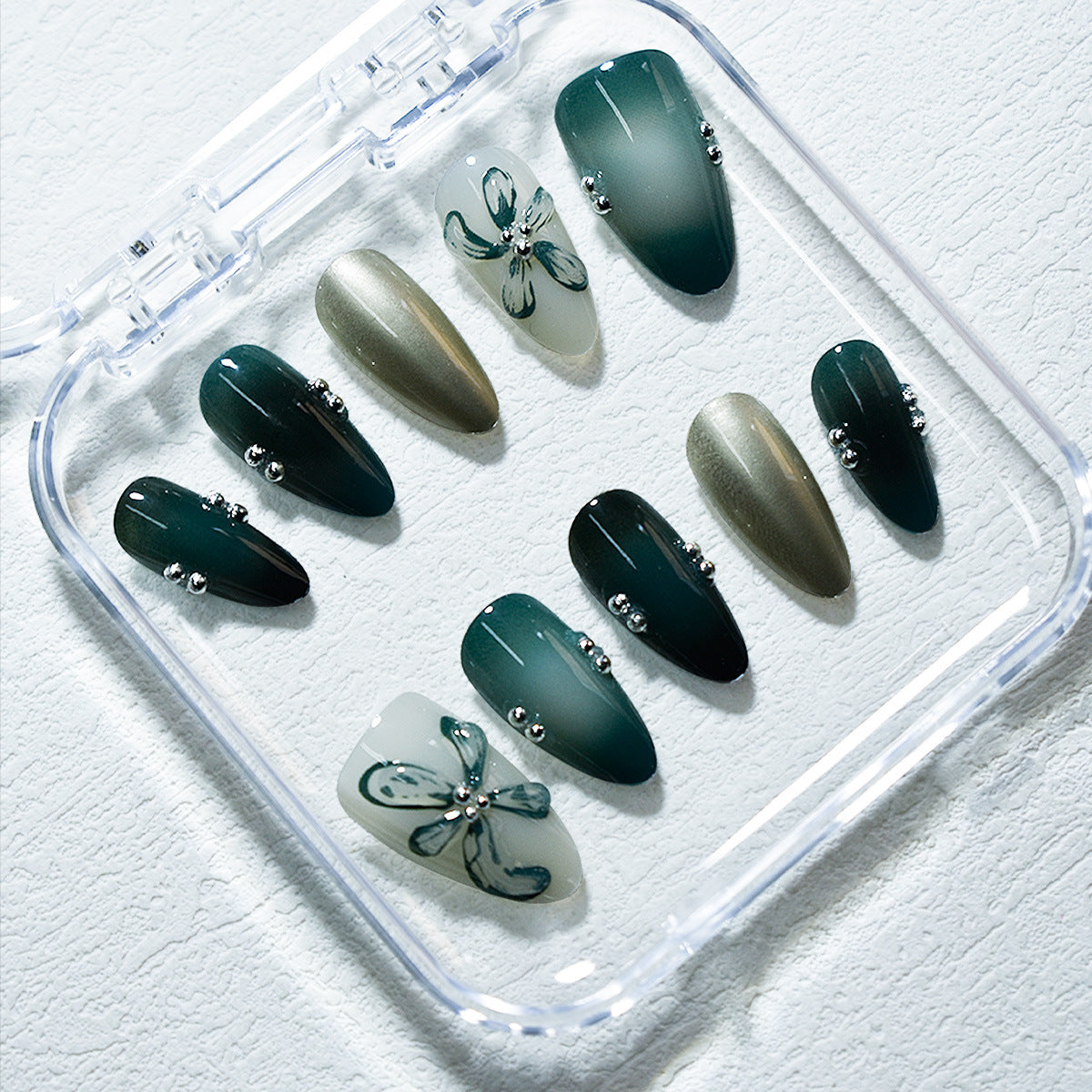 Premium Artistic Press-On Nail Set Acalora