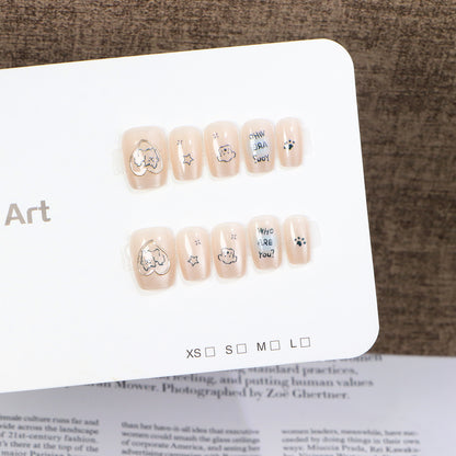 Fun-Themed Press-On Nail Art Set Acalora
