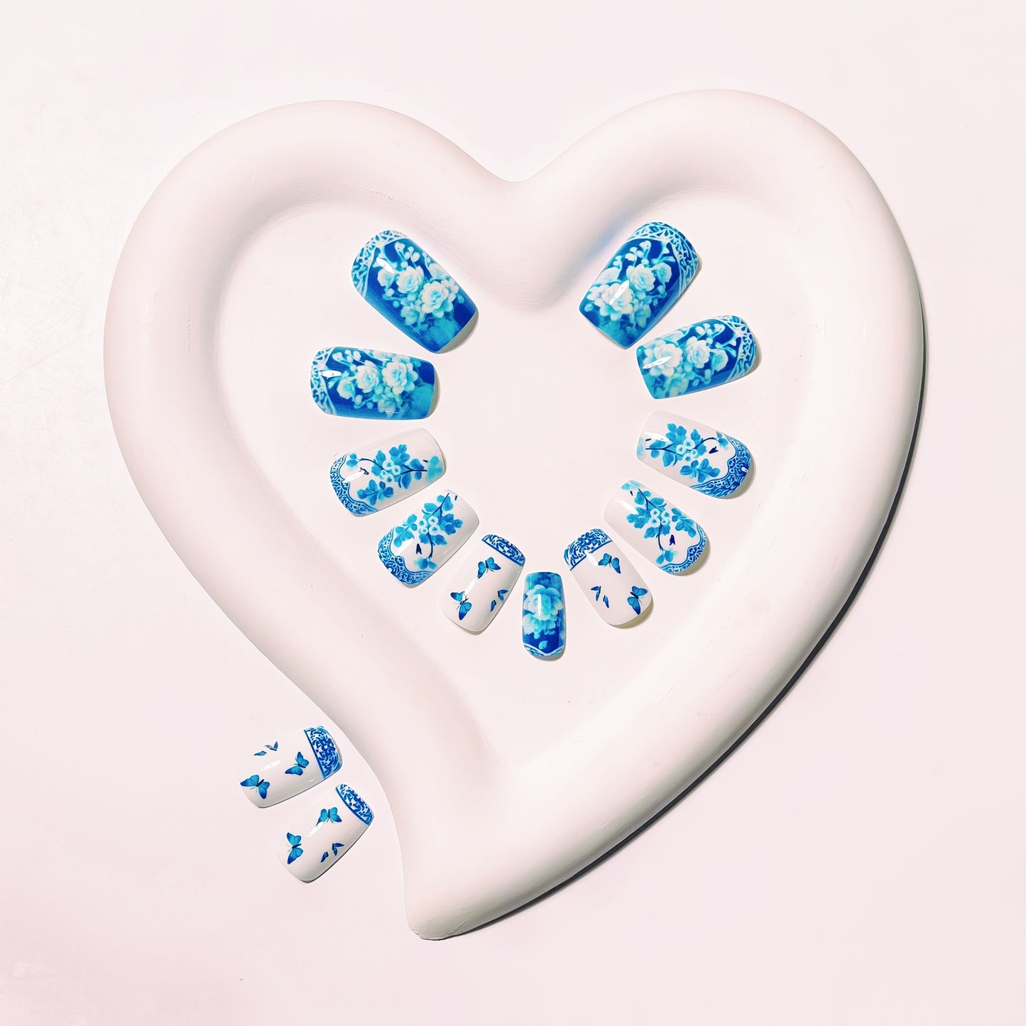 Artistic Floral Butterfly Nail Art Acalora