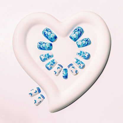 Artistic Floral Butterfly Nail Art Acalora