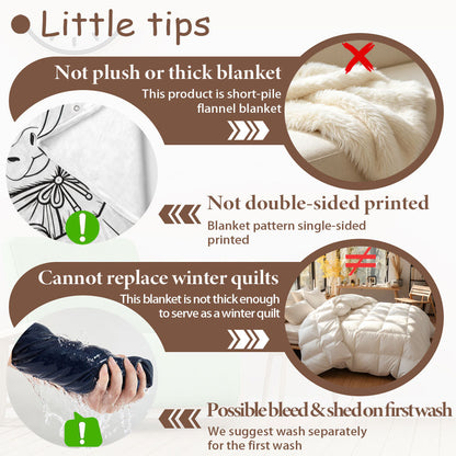 Unisex Cozy Artistic Animal Print Blanket