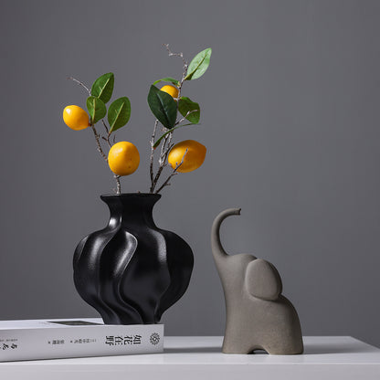 Sculptural Textured Ceramic Vase