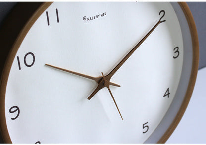 Skanto | Simple Solid Wood Analog Wall Clock for Home – Timeless and Elegant!