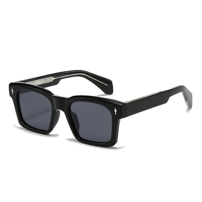 Women's Fashion Square Sunglasses with Trendy Transparent Frame Bowlift