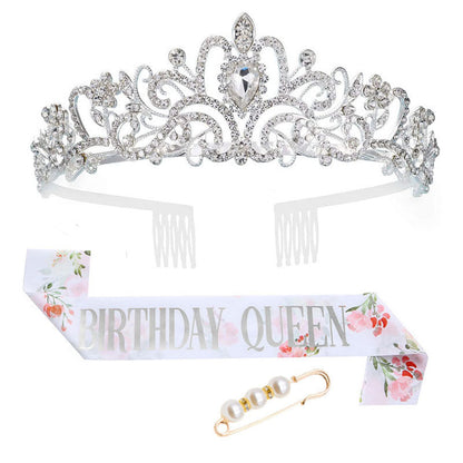 Women's Festive Crown with Elegant Sash Kalsten