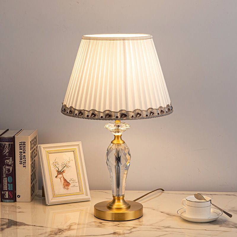 Elegant Crystal Base Table Lamp