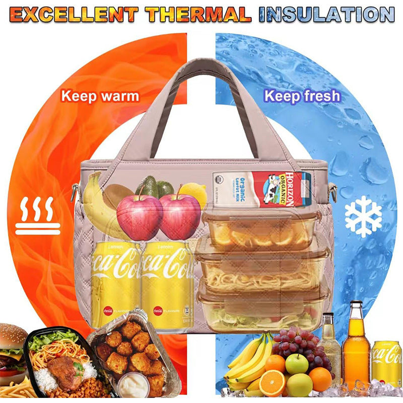 Quilted Multi-Pocket Handbag Acalora