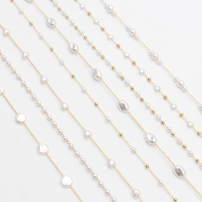 Pearl-Accented Eyewear Chain Acalora