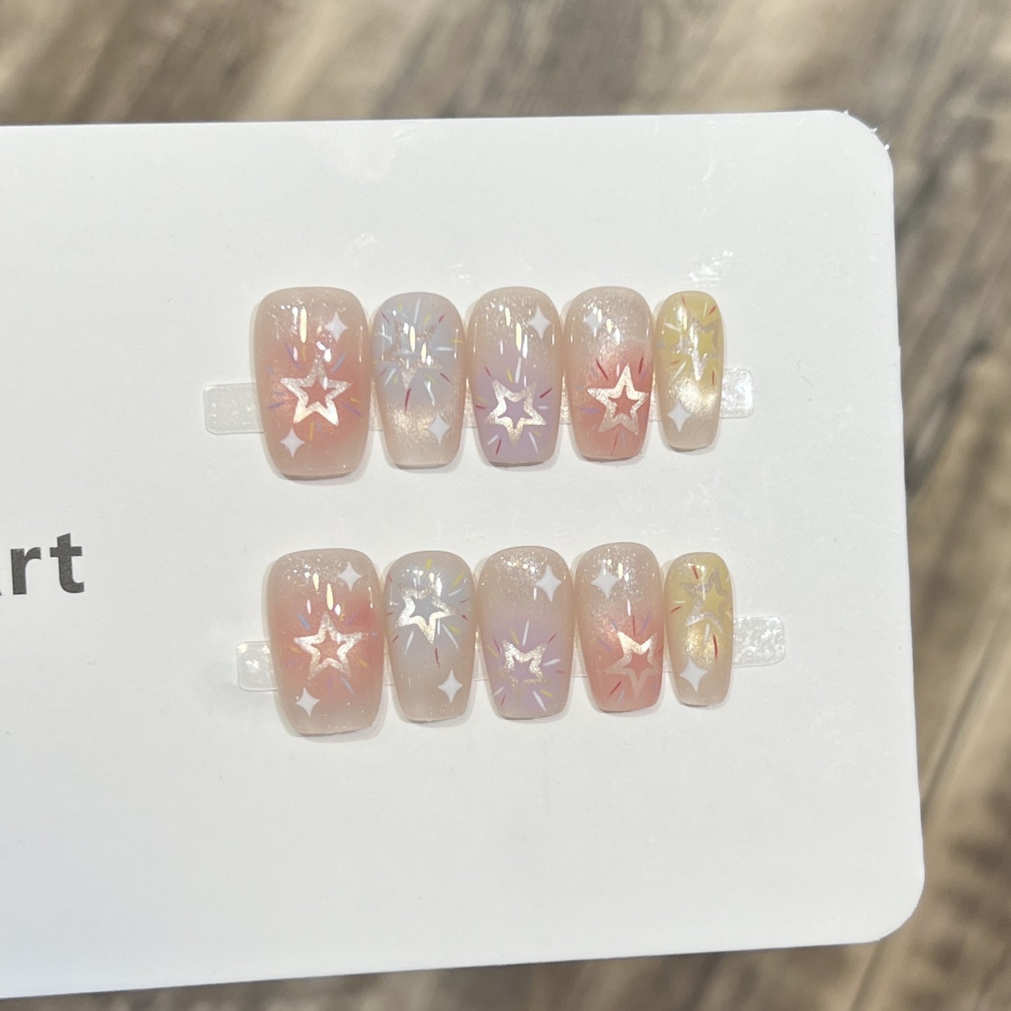 Starry Sky-Inspired Press-On Nail Art Set Acalora